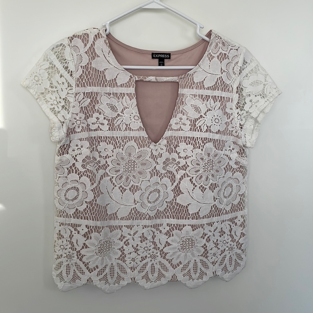Express lace top